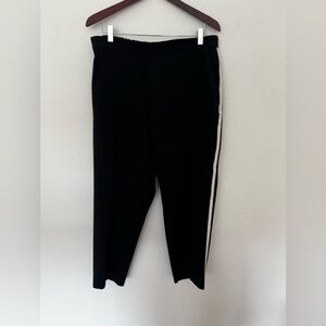 Old Navy Black Crop Pant with Stripe